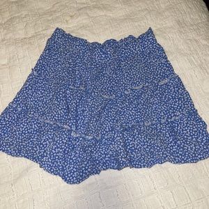 Wild fable blue and white floral skirt target